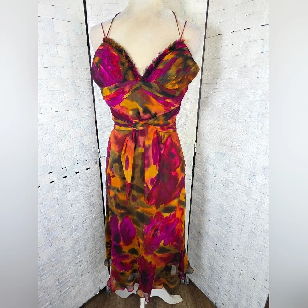 Vntg. CACHE Midi Sundress - Picture 6 of 11